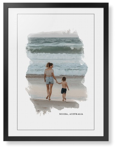 Brushed Moments Framed Print, Black, Contemporary, Black, White, Single piece, 24x36, White