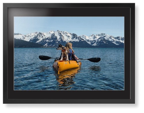 Photo Gallery Landscape Framed Print, Black, Contemporary, White, Black, Single piece, 24x36, Multicolor