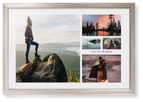 Hero Collage Framed Print, Metallic, Modern, None, None, Single piece, 24x36, Multicolor, multi