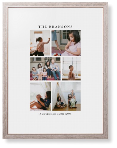 Gallery Montage of Memories Framed Print, Rustic, Modern, None, White, Single piece, 24x36, White, white