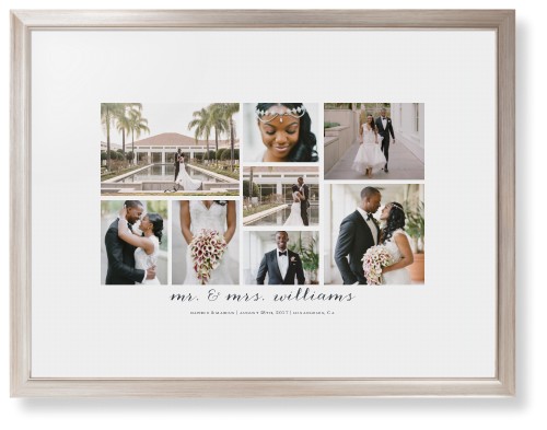 Clean Gallery Collage of Eight Framed Print, Metallic, Modern, None, White, Single piece, 24x36, Multicolor, multi