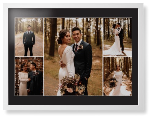 Gallery of Five Framed Print, White, Contemporary, White, Black, Single piece, 24x36, Multicolor