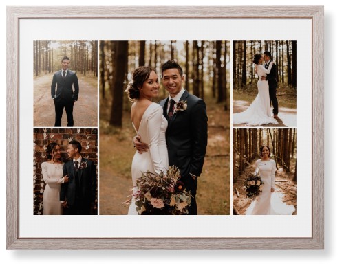 Gallery of Five Framed Print, Rustic, Modern, None, White, Single piece, 24x36, Multicolor, multi