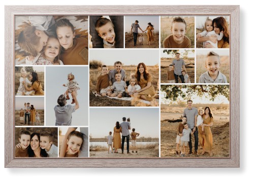 Gallery of Fifteen Framed Print, Rustic, Modern, None, None, Single piece, 24x36, Multicolor, multi