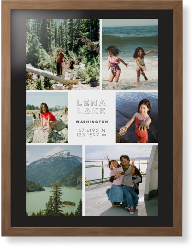Modern Adventure Gallery Of Six Framed Print, Natural, Contemporary, Black, Black, Single piece, 24x36, Multicolor