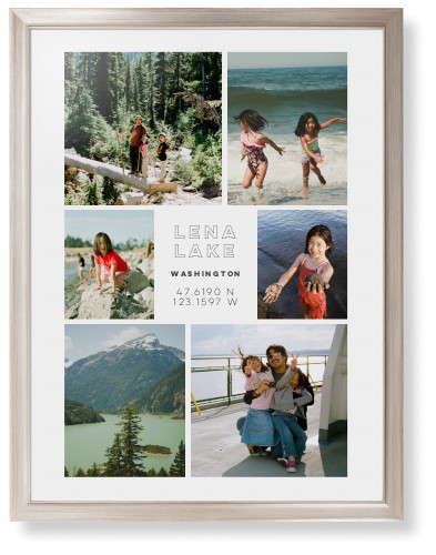 Modern Adventure Gallery Of Six Framed Print, Metallic, Modern, White, White, Single piece, 24x36, Multicolor, multi