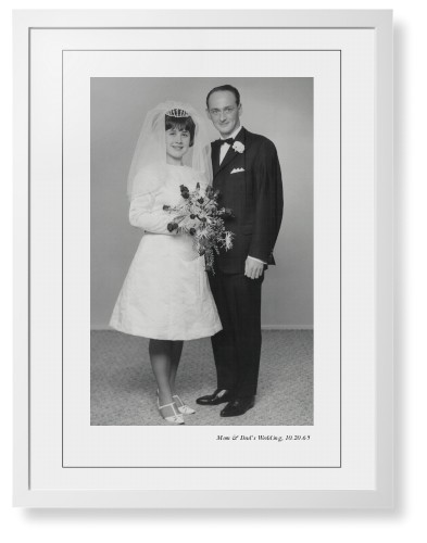 Modern Gallery of One Portrait Framed Print, White, Contemporary, Black, White, Single piece, 24x36, Multicolor