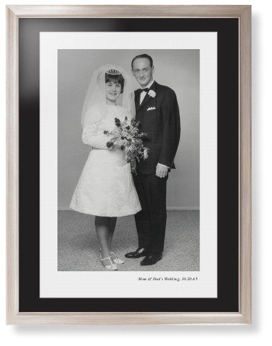 Modern Gallery of One Portrait Framed Print, Metallic, Modern, White, Black, Single piece, 24x36, Multicolor, multi