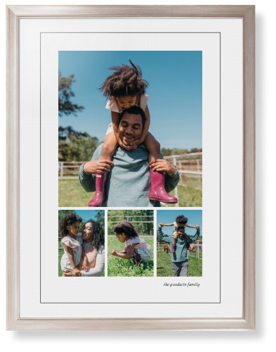 Modern Hero Gallery Of Four Portrait Framed Print, Metallic, Modern, Black, White, Single piece, 24x36, Multicolor, multi