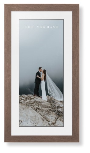 Photo Gallery Panoramic Framed Print, Walnut, Contemporary, Black, White, Single piece, 10x24, Multicolor