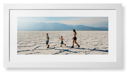 Panoramic Gallery of One Framed Print, White, Contemporary, White, White, Single piece, 10x24, Multicolor, multi