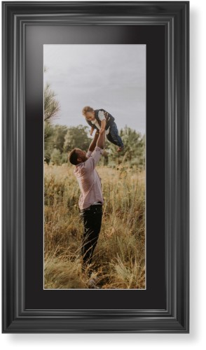 Photo Gallery Panoramic Portrait Framed Print, Black, Classic, White, Black, Single piece, 10x24, Multicolor