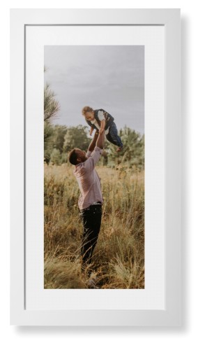 Photo Gallery Panoramic Portrait Framed Print, White, Contemporary, None, White, Single piece, 10x24, Multicolor