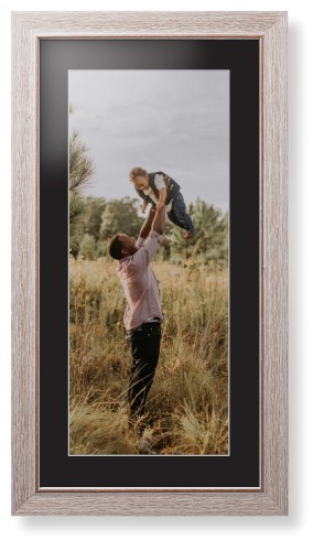Photo Gallery Panoramic Portrait Framed Print, Rustic, Modern, White, Black, Single piece, 10x24, Multicolor
