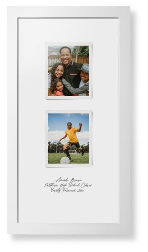 Sentimental Note Framed Print, White, Contemporary, White, White, Single piece, 10x24, White, white