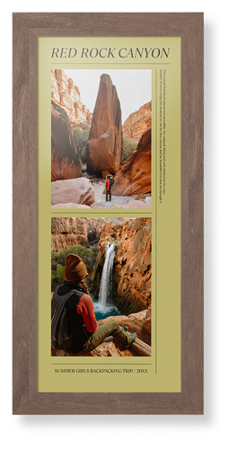 Editorial Snap Framed Print, Walnut, Contemporary, None, None, Single piece, 10x24, Yellow, classic yellow