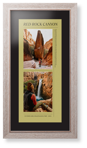 Editorial Snap Framed Print, Rustic, Modern, None, Black, Single piece, 10x24, Yellow, classic yellow