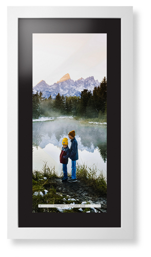Travel Banner Portrait Framed Print, White, Contemporary, Black, Black, Single piece, 10x24, Black
