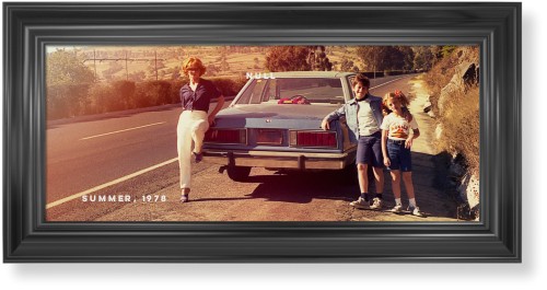 Gallery Panoramic Framed Print, Black, Classic, None, None, Single piece, 10x24, Multicolor