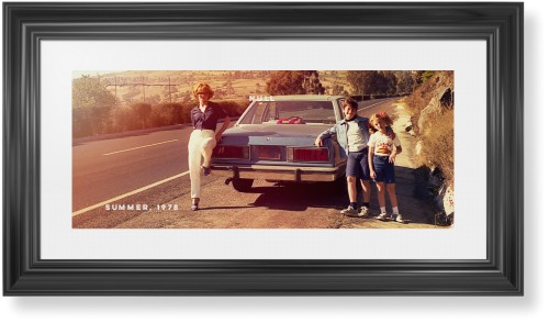 Gallery Panoramic Framed Print, Black, Classic, White, White, Single piece, 10x24, Multicolor, multi