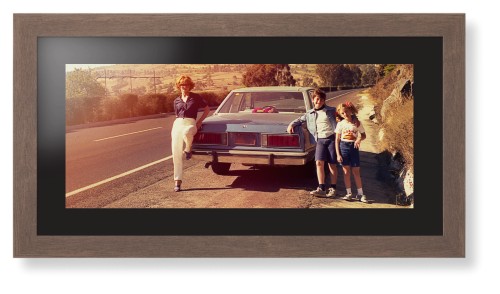 Gallery Panoramic Framed Print, Walnut, Contemporary, Black, Black, Single piece, 10x24, Multicolor, multi