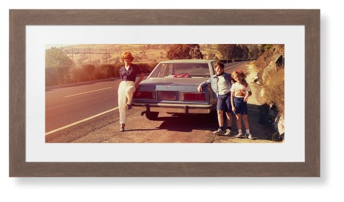 Gallery Panoramic Framed Print, Walnut, Contemporary, White, White, Single piece, 10x24, Multicolor, multi