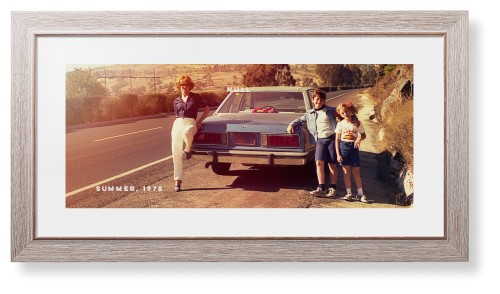 Gallery Panoramic Framed Print, Rustic, Modern, White, White, Single piece, 10x24, Multicolor, multi