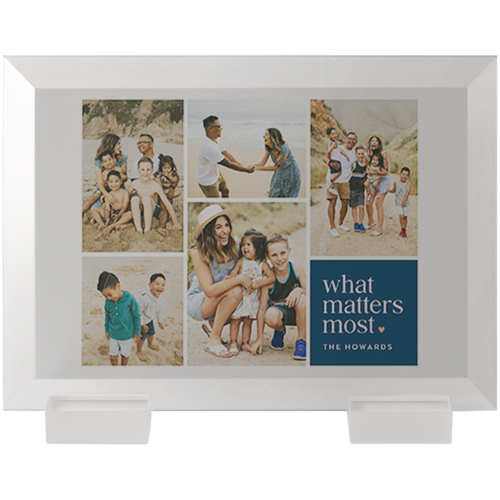 What Matters Most Flat Glass Print, 5x7, Flat, Blue, park night