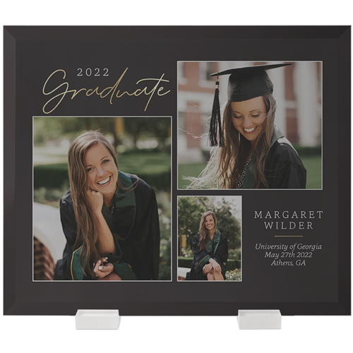 Graduation Glass Print
