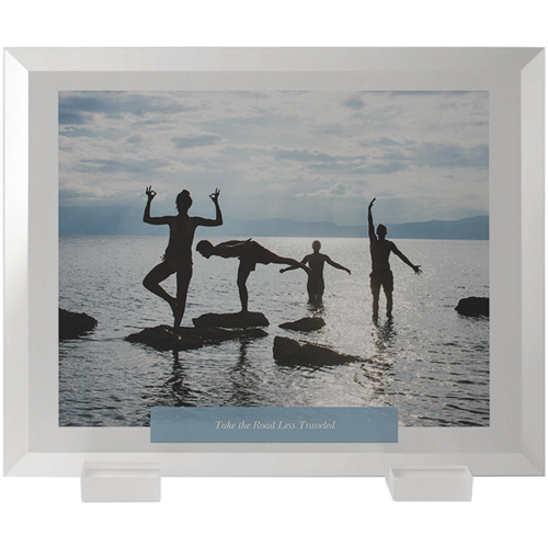 Simple Overlay Flat Glass Print, 8x10, Flat, White