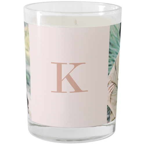 Monogram Gallery of Two Glass Candle, Glass, Grapefruit Blossom, 9oz, Multicolor