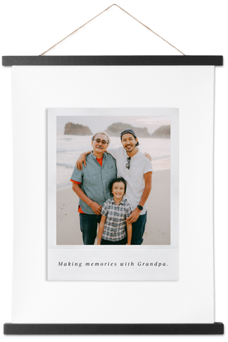 Simple Photo Frame Hanging Canvas Print, Black, 11x14, White