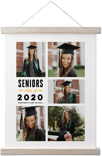 Class Of Hanging Canvas Print, Rustic, 11x14, White