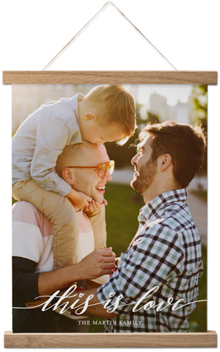 This Is Love Portrait Hanging Canvas Print, Natural, 11x14, White, white