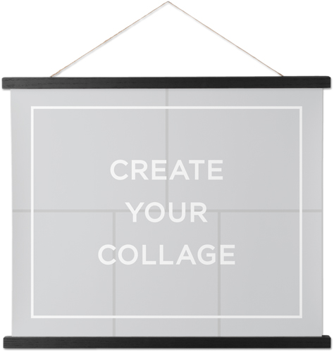 Create a Collage Hanging Canvas Print, Black, 16x20, Multicolor