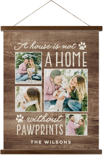 Rustic Pawprints Hanging Canvas Print by Shutterfly | Shutterfly