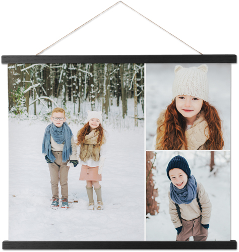 Gallery of Three Landscape Hanging Canvas Print, Black, 16x20, Multicolor