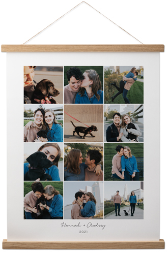 Gallery of Twelve Grid Hanging Canvas Print, Natural, 16x20, Multicolor, multi