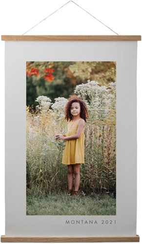 Border Gallery Of One Portrait Hanging Canvas Print, Natural, 20x30, Multicolor
