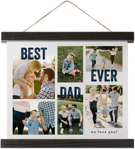 Best Collage Ever Hanging Canvas Print, Black, 8x10, Gray