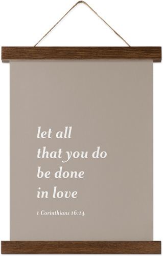 Gallery Text Quote Hanging Canvas Print, Walnut, 8x10, Multicolor