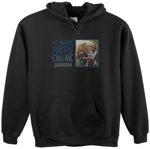 Call Me Grandpa Custom Hoodie, Single Sided, Adult (S), Black, Blue, navy