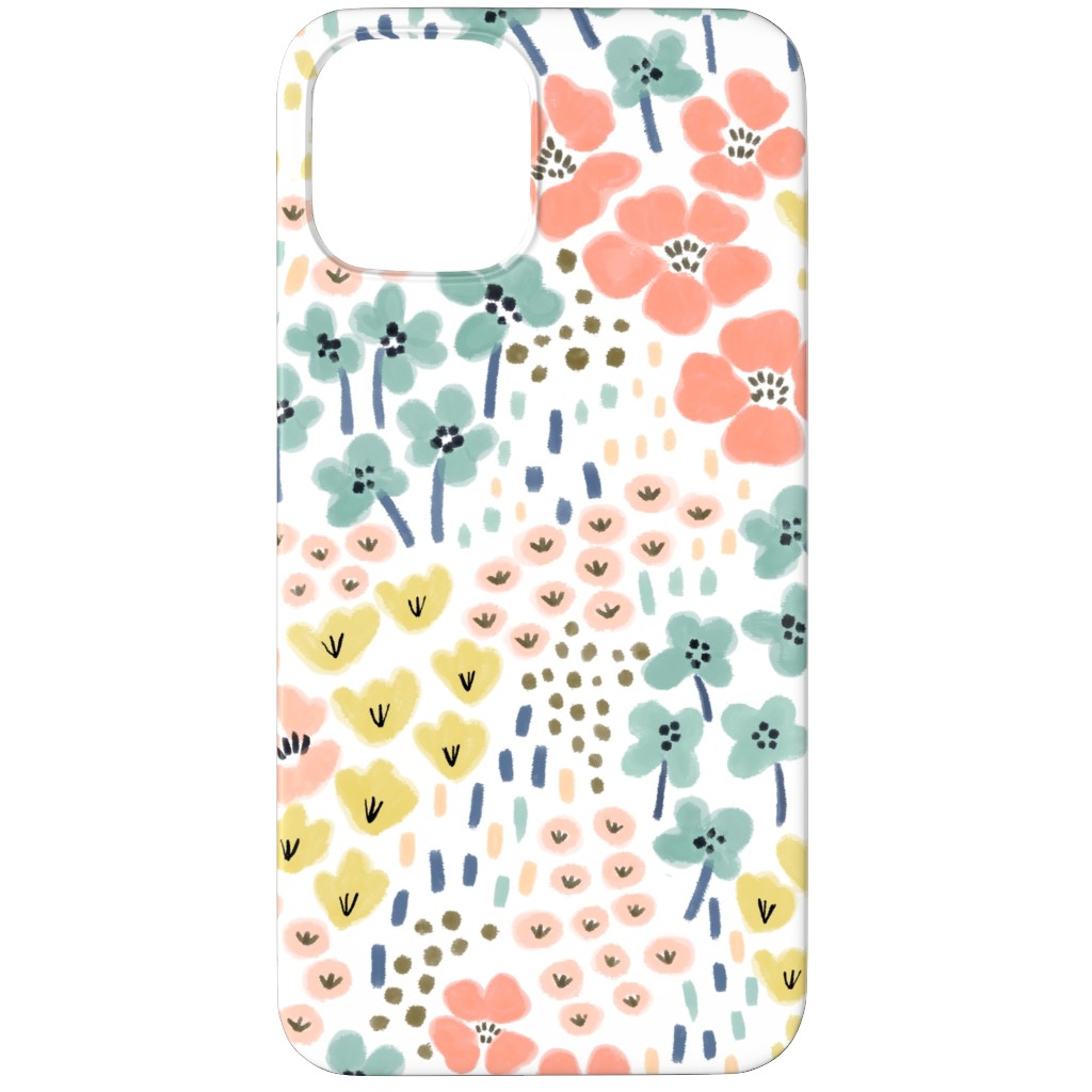 April Bits Vintage - Pink Phone Case, Silicone Liner Case, Matte, iPhone 11 Pro Max, Pink, Bright Pink