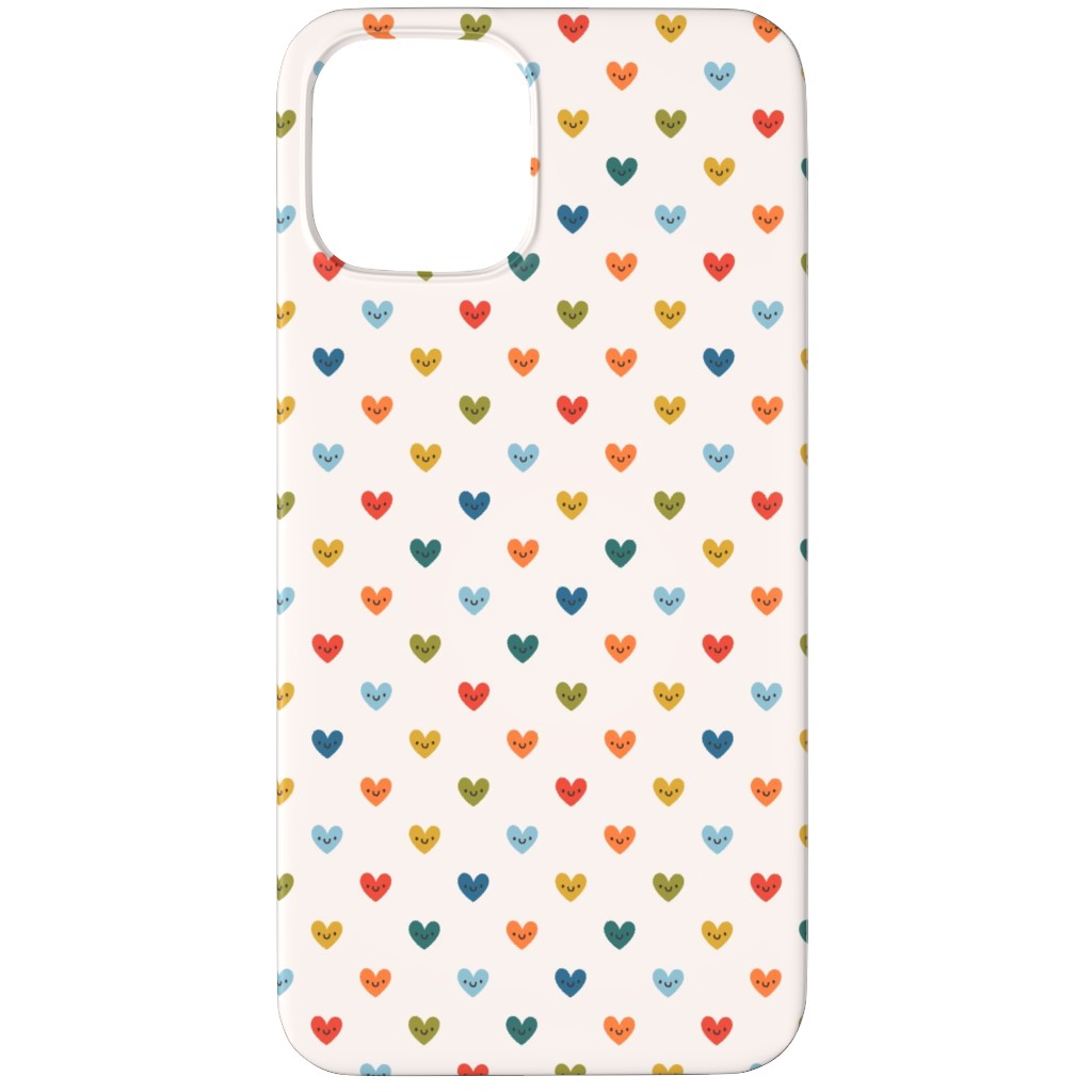 Cute Colored Hearts - Multi Phone Case, Silicone Liner Case, Matte, iPhone 11 Pro Max, Multicolor