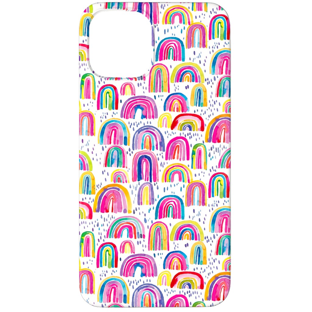 Rainbows Watercolor - Multi Phone Case, Silicone Liner Case, Matte, iPhone 11 Pro Max, Multicolor