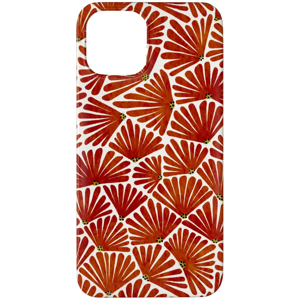Solie - Red & White Phone Case, Silicone Liner Case, Matte, iPhone 11 Pro Max, Red