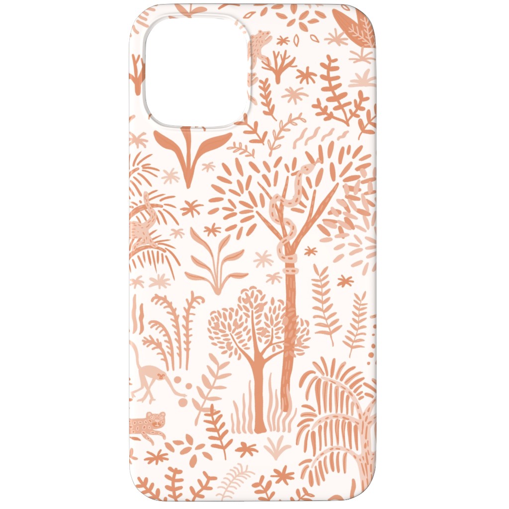 Indian Garden - Peachy Phone Case, Silicone Liner Case, Matte, iPhone 11 Pro Max, Pink, Bright Pink