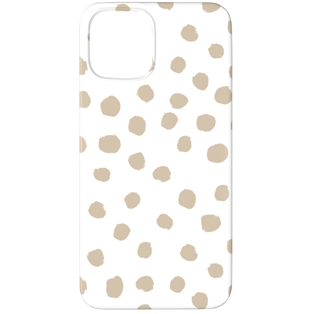 Soft Painted Dots Phone Case, Silicone Liner Case, Matte, iPhone 11 Pro Max, Beige, Wheat