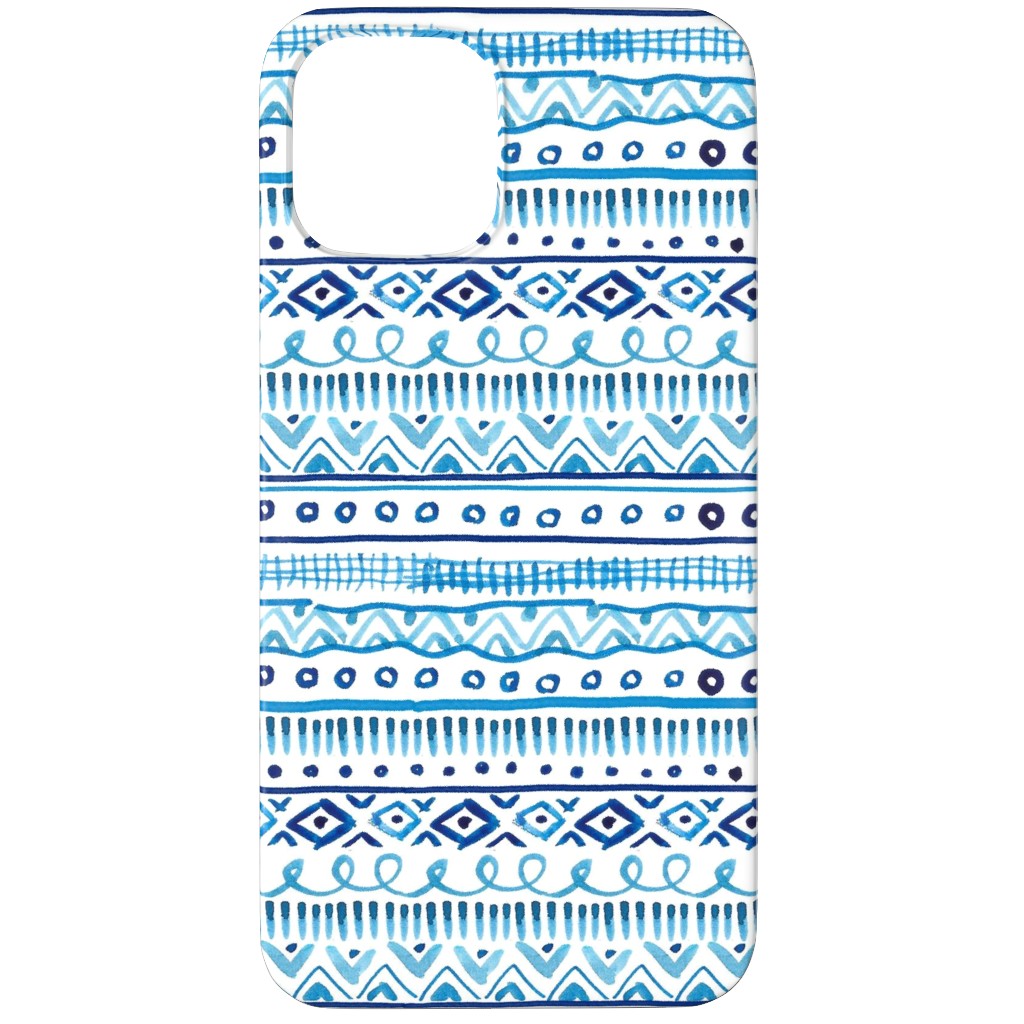 Painted Stripe - Blue Phone Case, Silicone Liner Case, Matte, iPhone 11 Pro Max, Blue, True Blue
