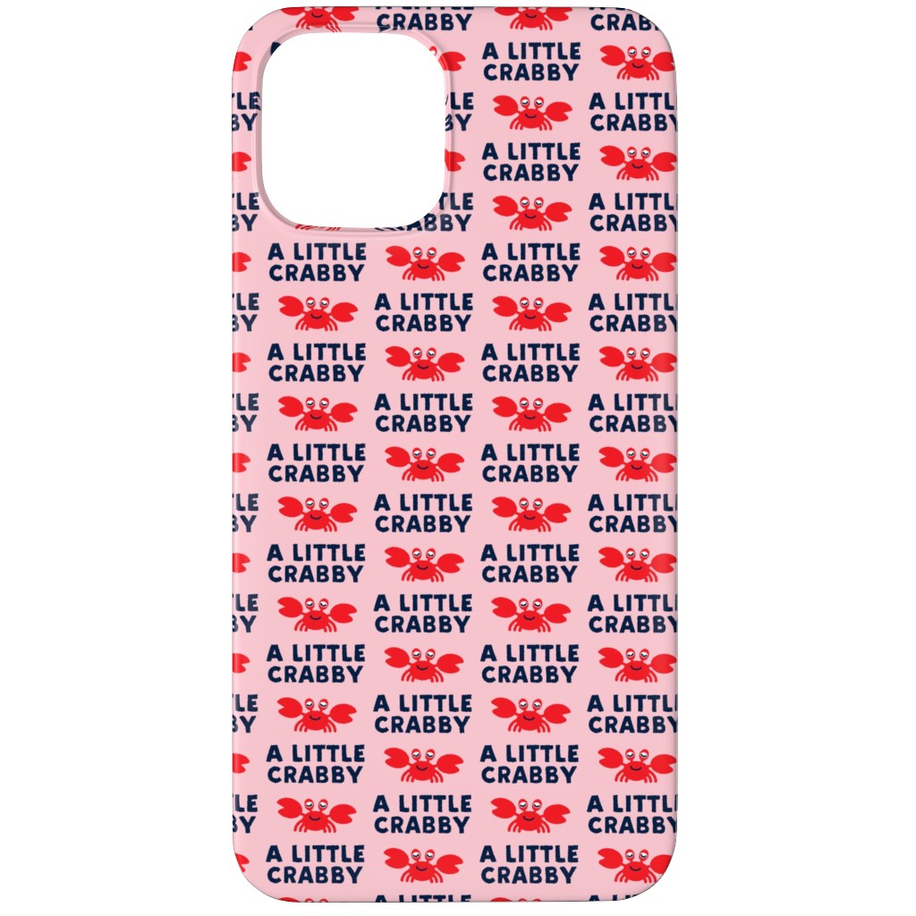 a Little Crabby - Nautical Phone Case, Silicone Liner Case, Matte, iPhone 11 Pro Max, Pink, Penelope